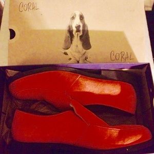 Hush Puppies (Coral Suede Shoes)